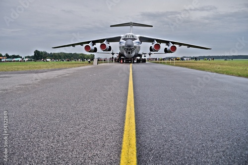 Fototapeta silnik wojskowy samolot transport perspektywa