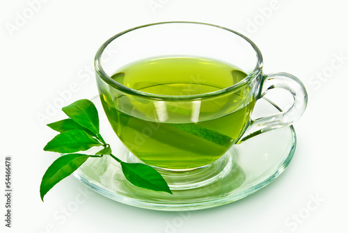 Naklejka kubek herbata świeży owoc napój