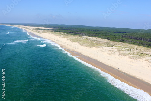 Plakat morze plaża zdjęcie lotnicze