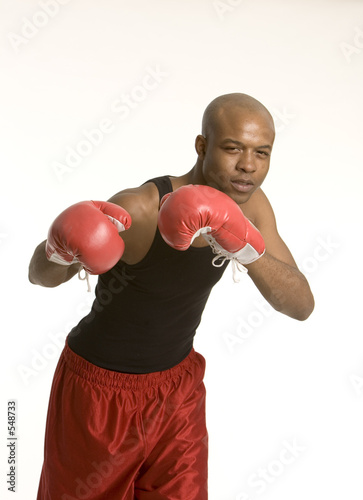 Plakat boks mężczyzna fitness siłownia