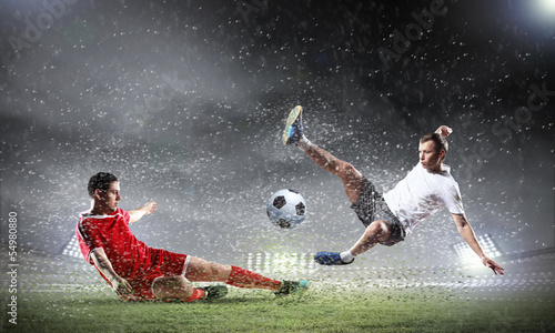 Plakat stadion niebo sport przystojny