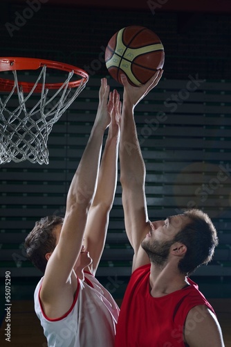 Plakat siłownia ludzie koszykówka sport