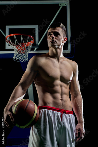 Naklejka sport koszykówka portret