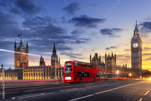 Naklejka Opactwo Westminster i Big Ben