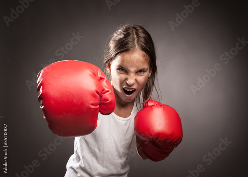 Fototapeta boks siłownia sport portret