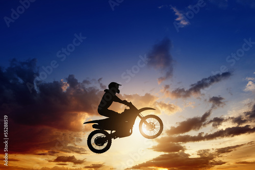 Obraz na płótnie sport niebo rower słońce