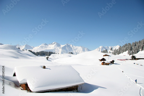 Fototapeta śnieg snowboard szwajcaria alpy