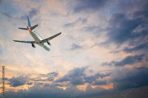 Naklejka maszyna airliner odrzutowiec transport samolot