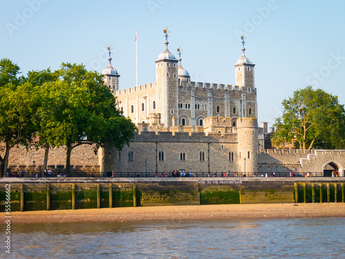 Plakat anglia londyn pałac tower of london krajobraz