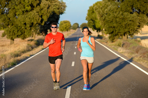 Obraz na płótnie jogging sport fitness wieś zdrowie