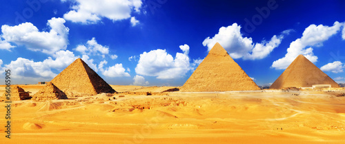Naklejka egipt antyczny architektura słońce