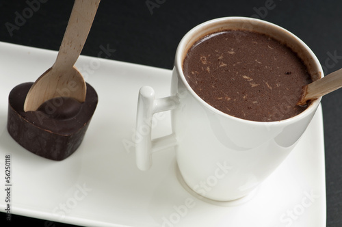 Obraz na płótnie serce mleko kawa kakao