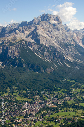 Naklejka widok szczyt las dolina europa