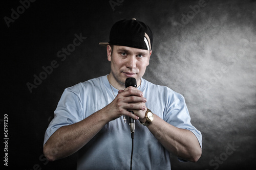 Fotoroleta śpiew mikrofon taniec hip-hop