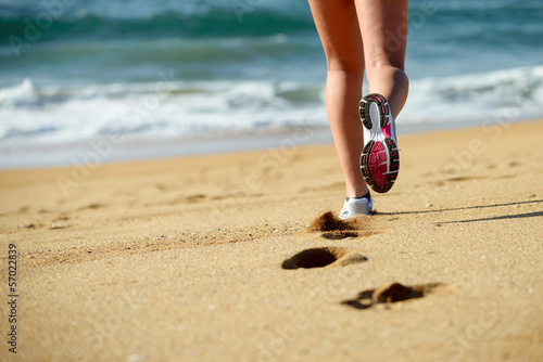 Fotoroleta lato dziewczynka plaża morze