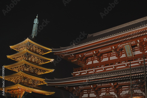 Fototapeta tokio japonia azjatycki architektura świątynia