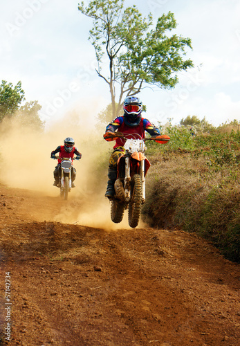 Plakat jazda konna wyścig sport offroad silnik