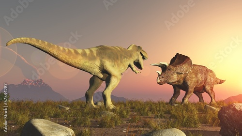 Fototapeta dinozaur natura jedzenie sztuka słońce