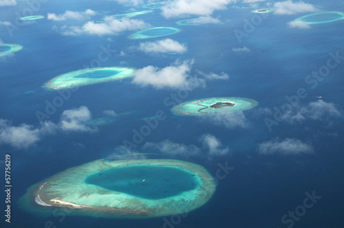Fotoroleta airliner raj malediwy azja wyspa