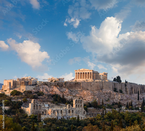 Plakat europa grecja niebo statua