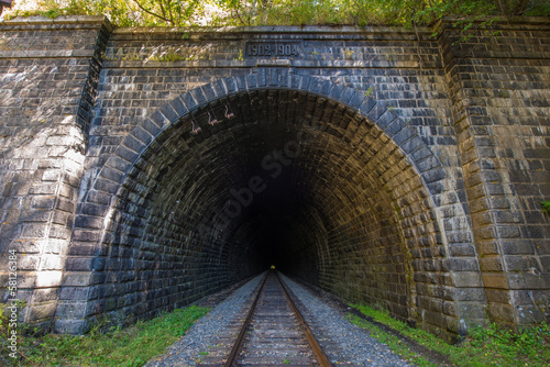 Plakat pejzaż transport tunel