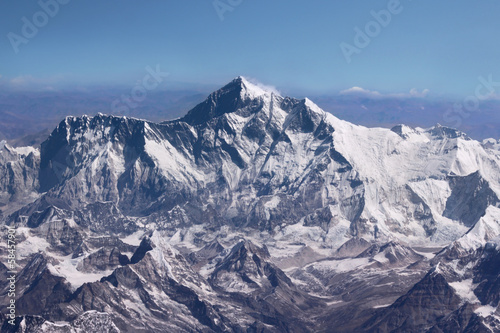 Naklejka lód szczyt góra panorama samolot