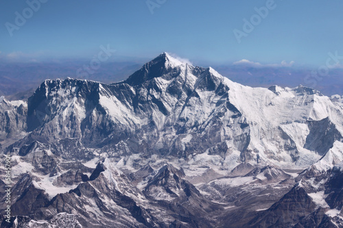 Obraz na płótnie lód szczyt góra panorama samolot