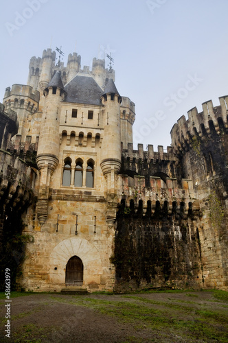 Fotoroleta architektura hiszpania zamek wieża widok