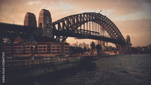 Fotoroleta most australia sydney zachody 