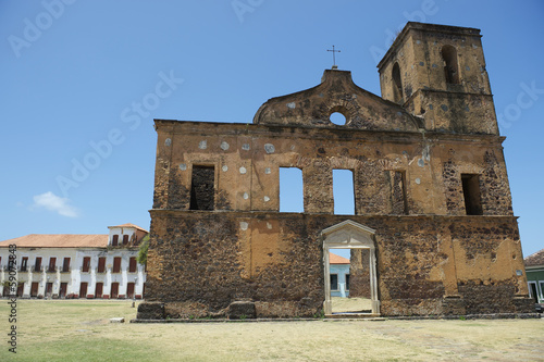 Naklejka architektura brazylia kościół