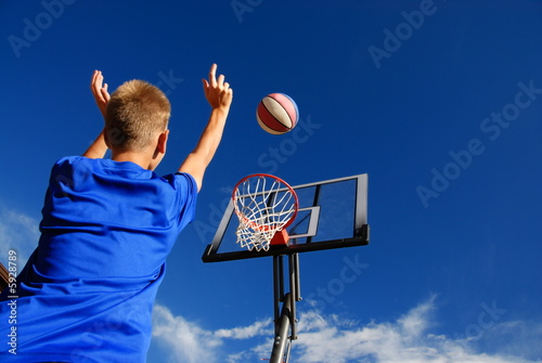 Obraz na płótnie lekkoatletka mężczyzna chłopiec koszykówka piłka