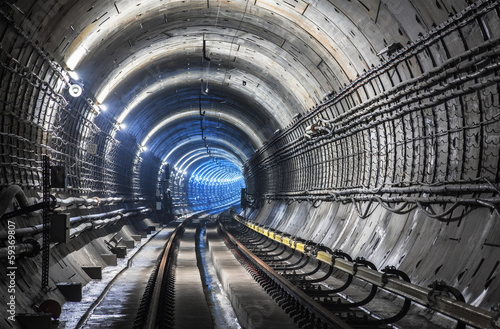 Naklejka perspektywa rosja metro miejski