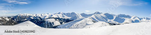 Obraz na płótnie tatry śnieg przystojny niebo natura