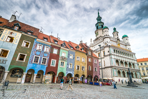 Obraz na płótnie fontanna europa architektura stary ulica