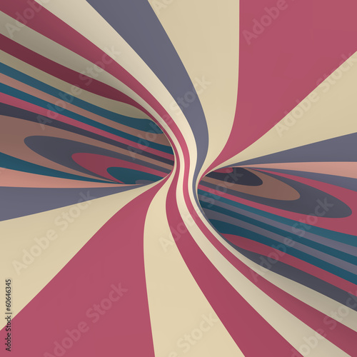 Plakat abstrakcja 3D ruch spirala