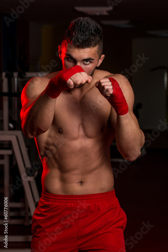 Fotoroleta siłownia sport kick-boxing