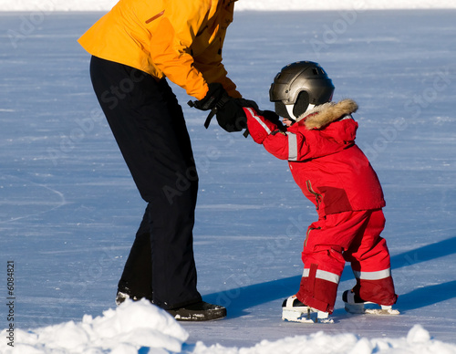 Fotoroleta lód sport zabawa działanie zimą
