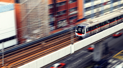 Plakat transport silnik peron tunel