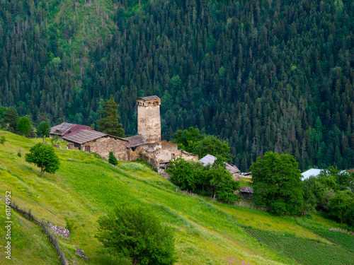 Naklejka natura las dolina pole