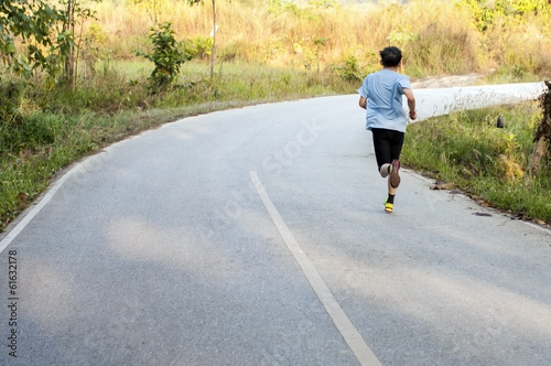 Plakat lato jogging muzyka