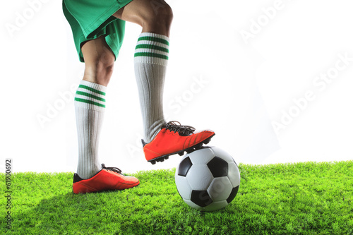 Obraz na płótnie sport trawa portret piłka nożna