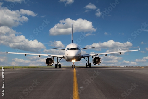 Fotoroleta kokpit słońce silnik airliner