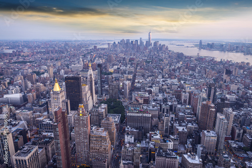 Naklejka brooklyn ameryka architektura panorama panoramiczny