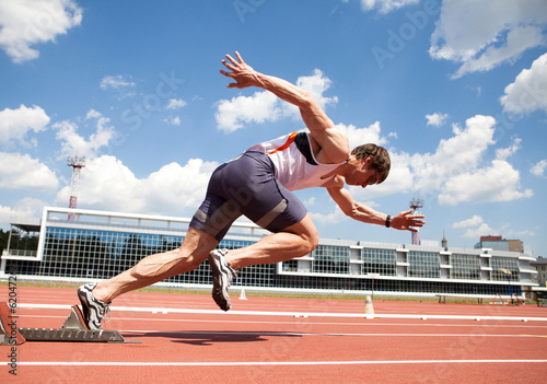 Fotoroleta sport mężczyzna sprint