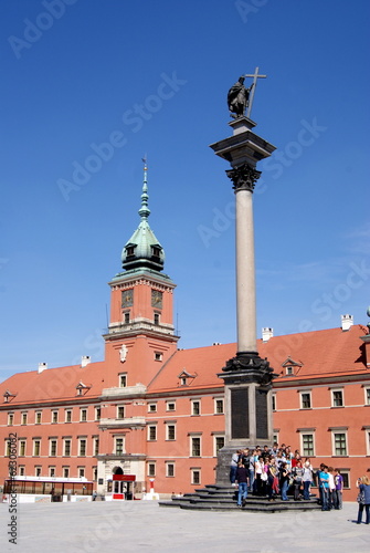 Fotoroleta zamek architektura warszawa