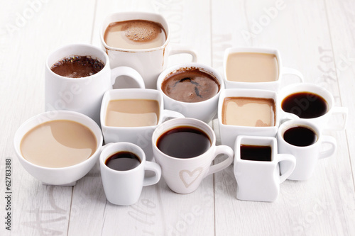 Naklejka expresso napój mleko kubek kawa