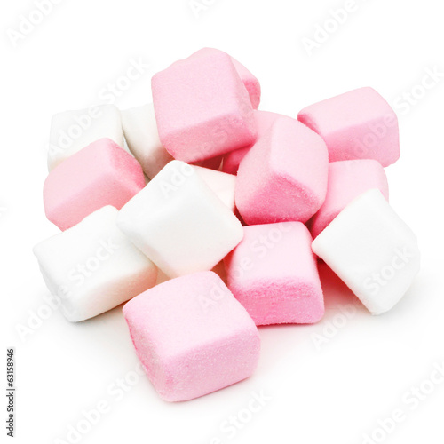 Naklejka słodki sześcian cukier marshmallow