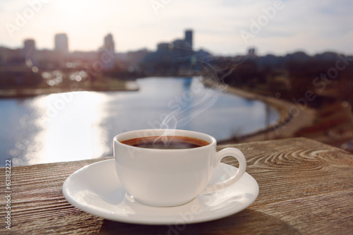 Naklejka arabica filiżanka kubek