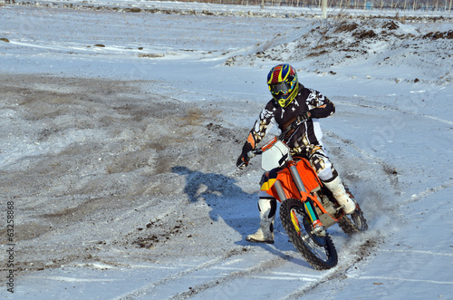 Naklejka rower ruch mężczyzna sport motocyklista