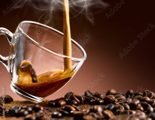 Obraz na płótnie kawa sosna expresso